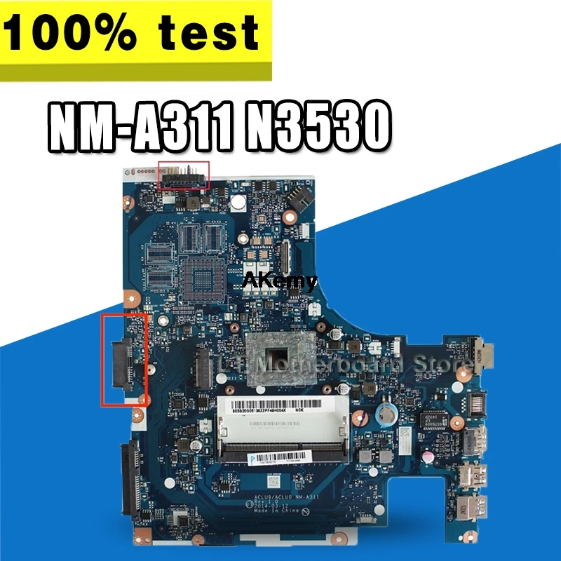 

Brand New !!! ACLU9 / ACLU0 NM-A311 Motherboard for Lenovo G40-30 laptop Motherboard ( for intel N3530 CPU ) 100% tested