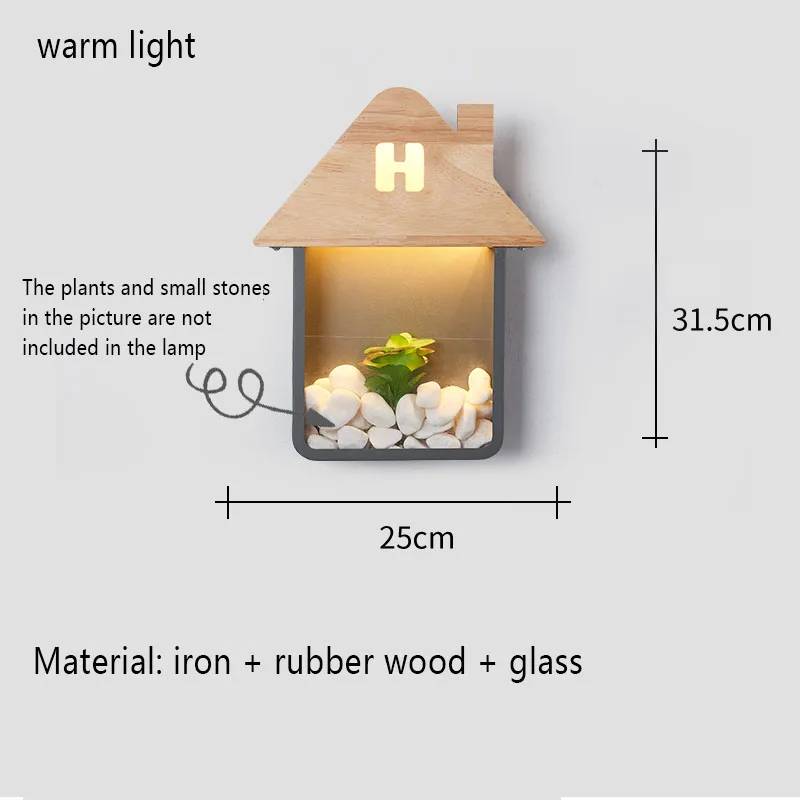 Скандинавский светодиодный настенный светильник из дерева и железа, светильник s для дома, Холодный/теплый светильник для спальни, гостиной, прикроватный домашний декор, настенный светильник - Цвет абажура: Warm light Gray