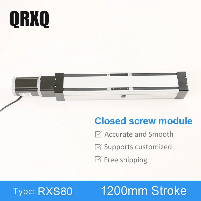 RXS-80 ball screw travel 1200mm CNC linear motion module guide rail platform slide mechanical arm