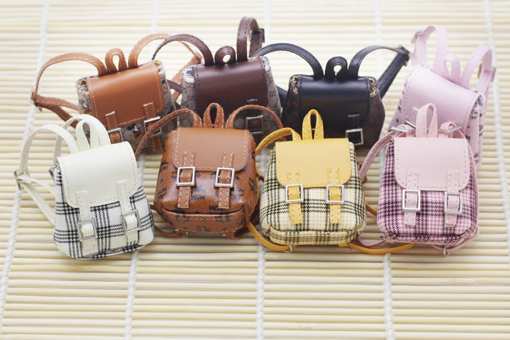 Doll Bag Toys Doll Accessories 1/6 1/8 1/12 BJD Dolls bag DIY doll Toys Backpack Bag For Handmand Dress Up Labubu