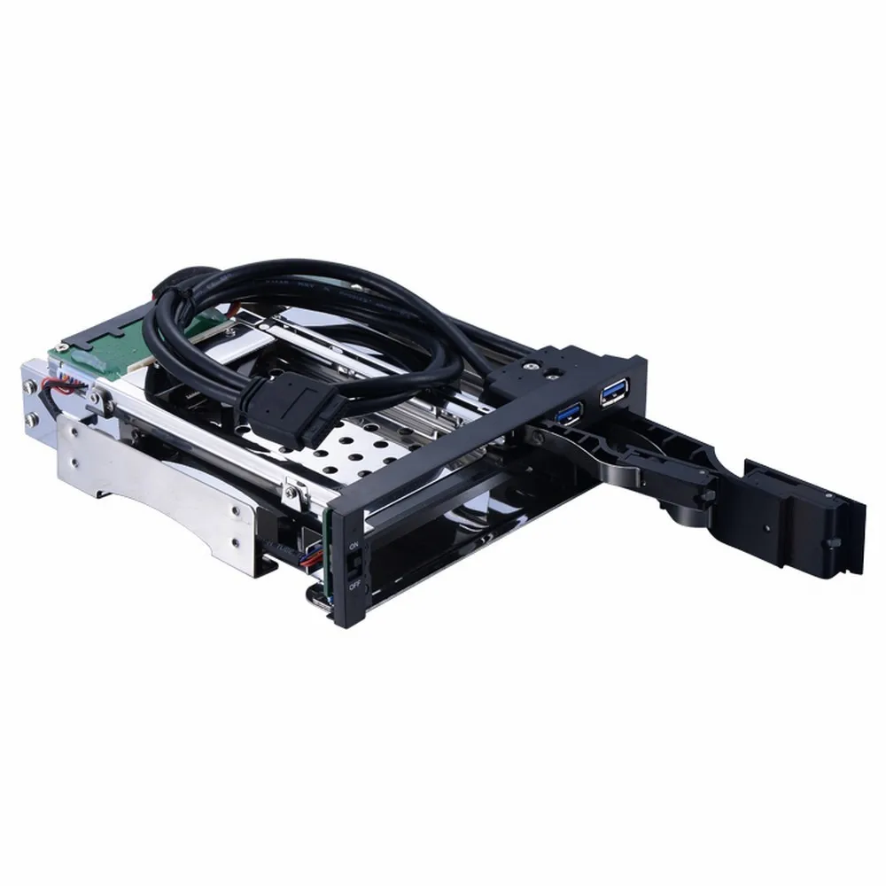 Uneatop ST7224UX 2,5+ 3,5 дюймов двойной отсек 2-Bay SATA HDD шкаф с черной дверью