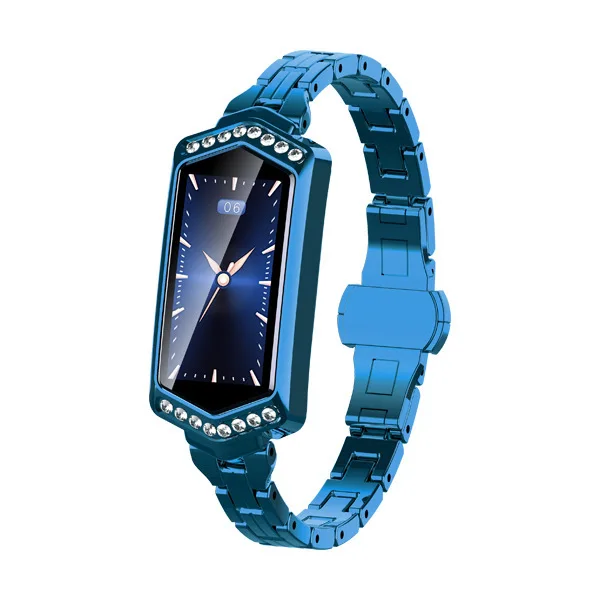 Blue with Box Умный Браслет P67, водонепроницаемый, пульсометр, кровяное давление, фитнес-браслет, мульти спортивный режим, модный, bluetooth, умный Браслет - Цвет: Blue with Box