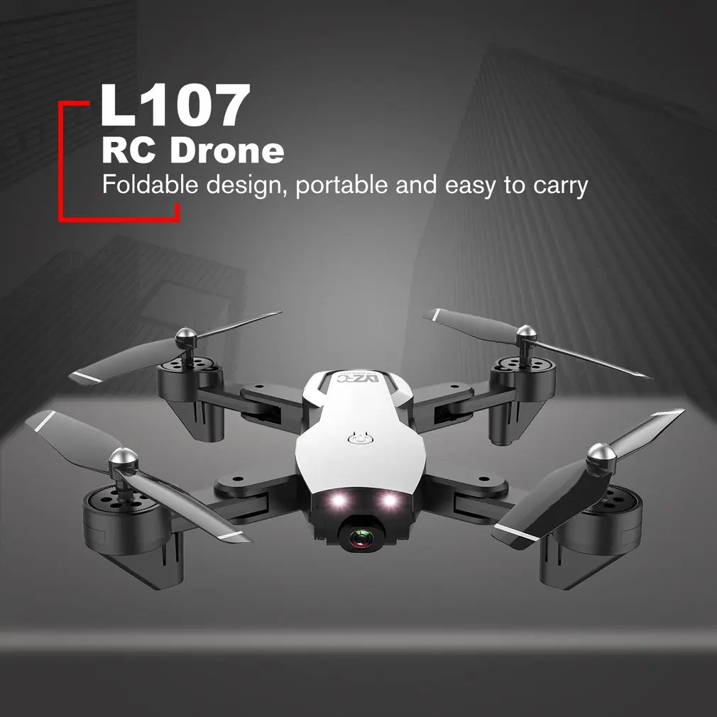 L107 складной оптический поток Радиоуправляемый Дрон 4K wifi Двойная камера Безголовый режим Радиоуправляемый вертолет летательный аппарат радиоуправляемые игрушки