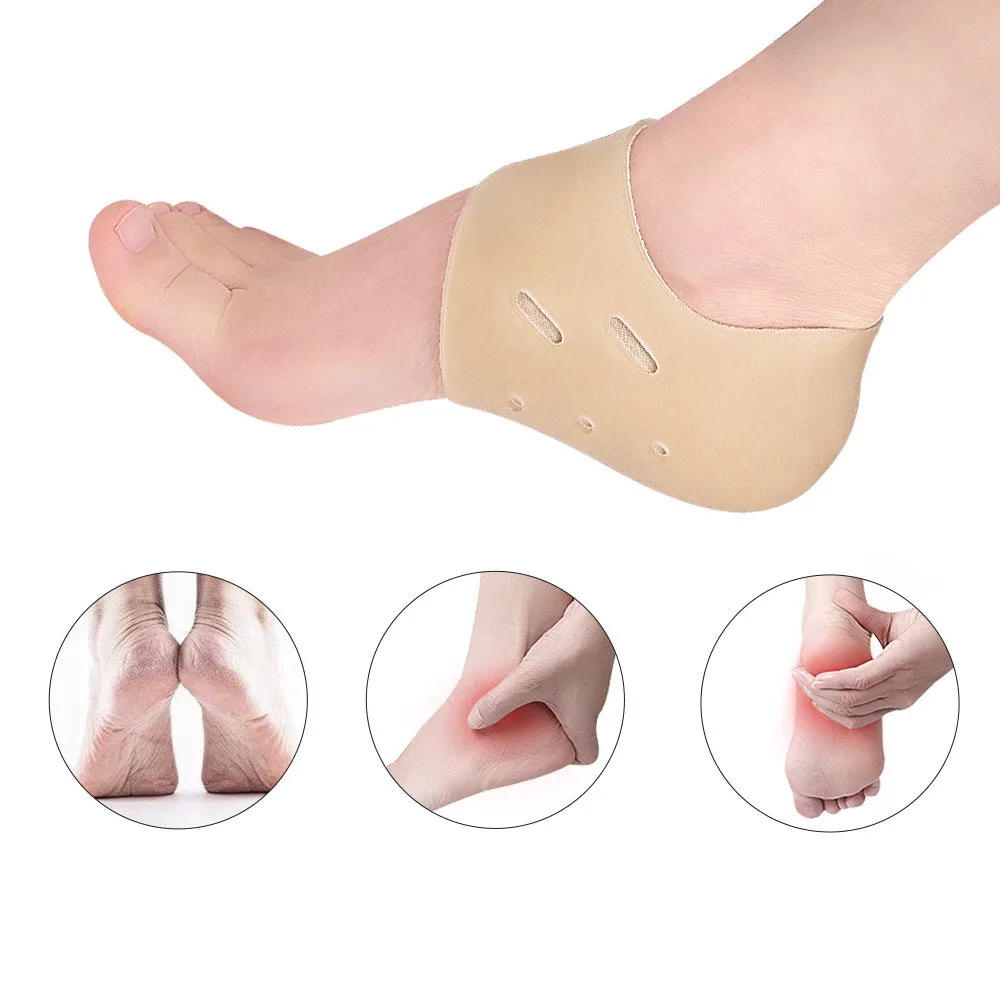 1Pair Men Women Plantar Fasciitis Sock for Achilles Tendonitis Calluses Spurs Cracked Pain Relief Heel Pad Insert Sock Foot Care