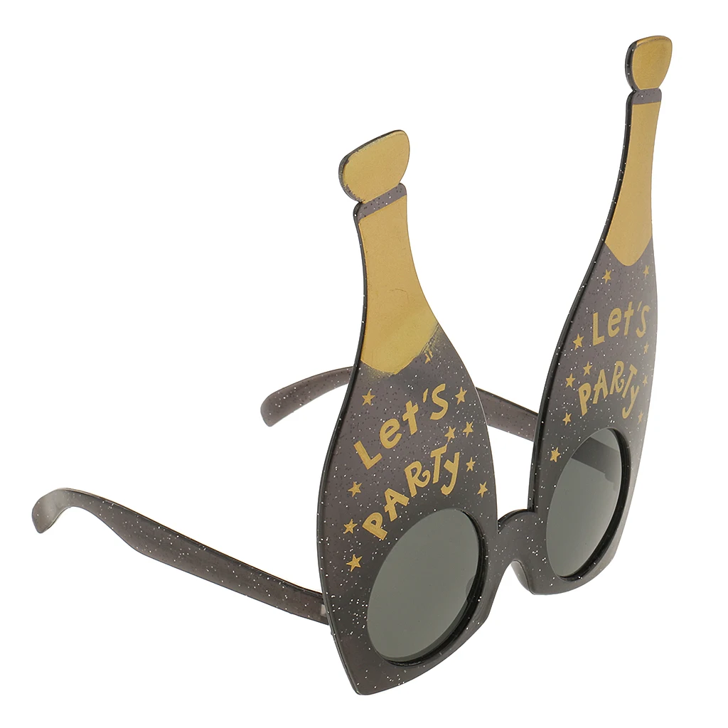 Novelty Hawaiian Luau Party Lets Party Beer Bottle Eyeglasses Glasses Hen Stag Party Costume