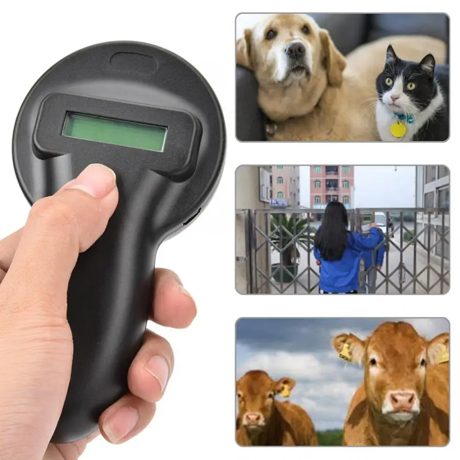 Дубликатор ключ Pet ID Reader 134,2 кГц Rfid ручной Pet ушной тег считыватель портативный сканер животных для управления питомцами