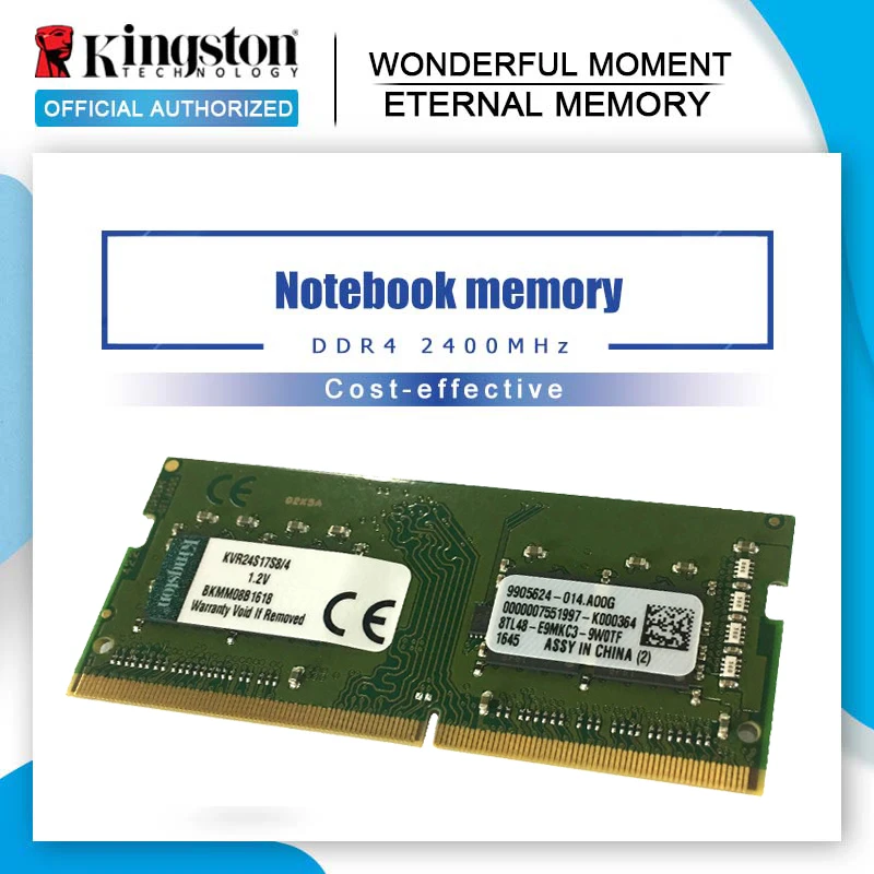 Kingston memoria RAM KVR24S17D8/8 para portátil, 8GB, SODIMM, DDR4, 2400Mhz, 1,2 4GB, para notebook|Memorias RAM| - AliExpress