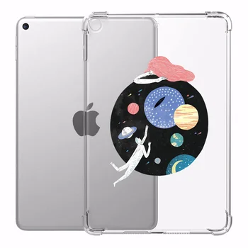 

Space Planet Anti-fall Clear Case For iPad Air 2019 3 2 9.7 Mini 4 2 3 5 Soft TPU Silicon Cover for iPad Air Pro 11 12.9 Case