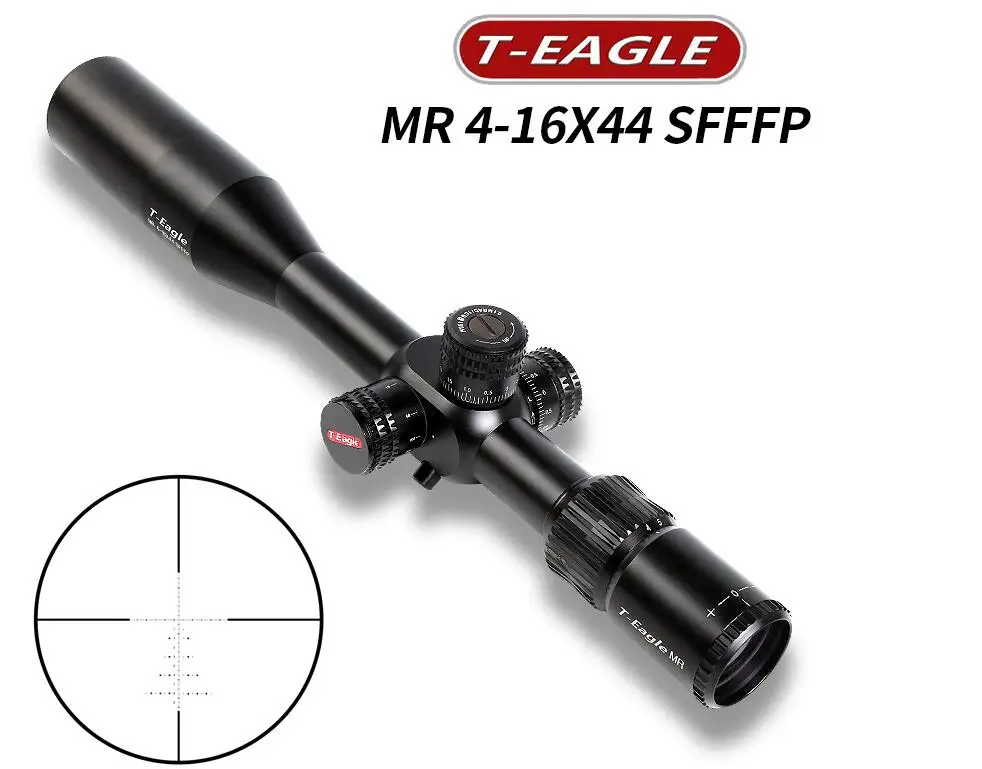 Тактический прицел T Eagle MR 4 16x44 SF FFP HD для снайперской охоты оптика охотничий