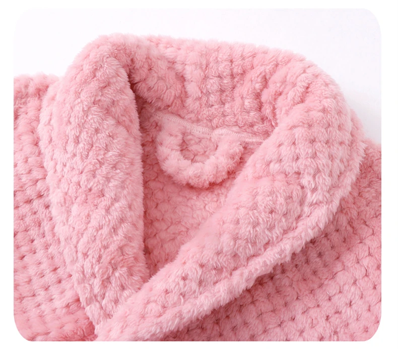 New Autumn Winter Kids Sleepwear Robe 2019 Flannel Warm Bathrobe For Girls 4-18 Years Teenage Children Pajamas For Boys Pyjamas (7)