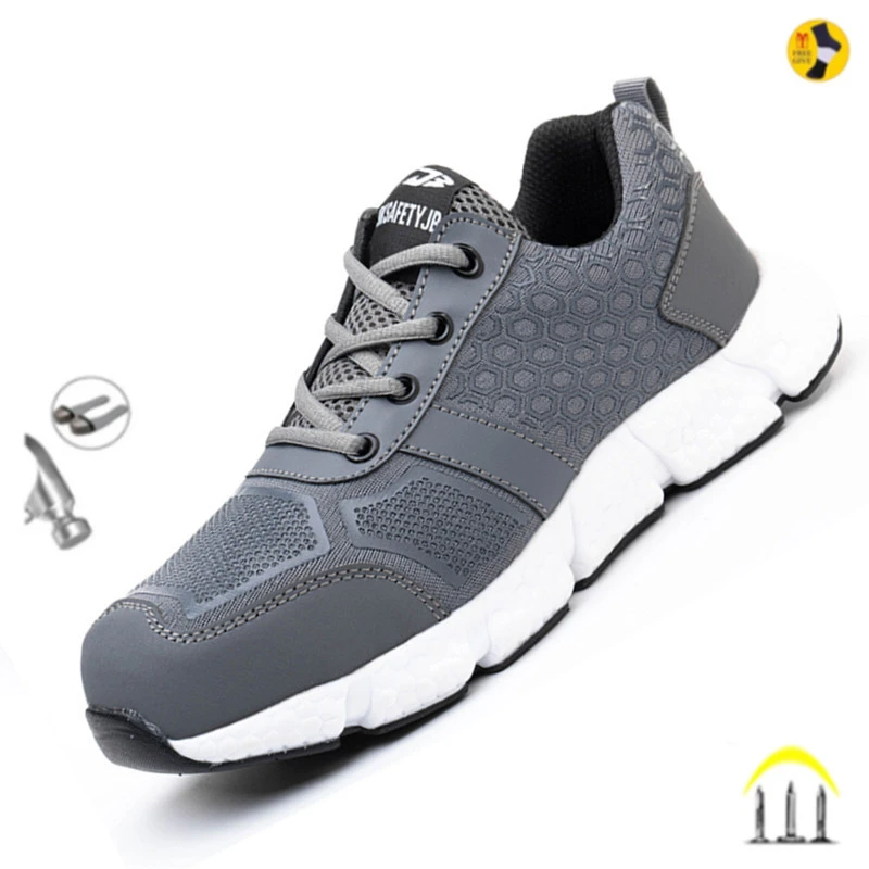 indestructible construction mesh steel toe sneakers