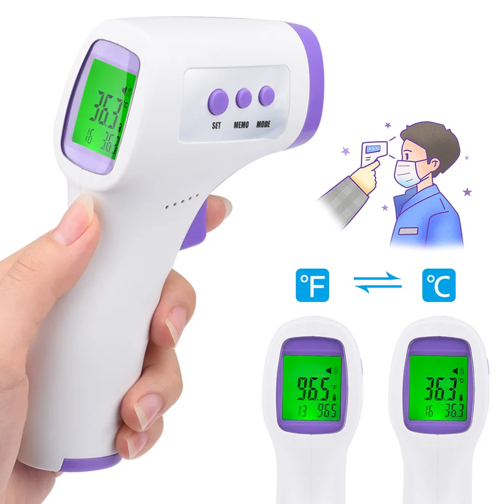 

2020 Muti-Fuction Baby/Adult Digital Termomete Infrared Forehead Body Thermometer Gun Non-Contact Temperature Measurement Device
