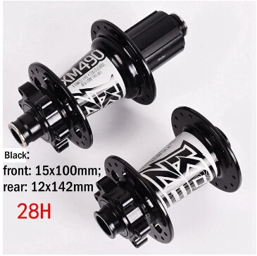 28H 15x100 12x142MM Koozer XM490 ступицы 4 подшипника MTB горный велосипед концентратора сзади 10*135 мм QR100* 15 12*142 мм через 28/32/36 отверстиями дисковый тормоз велосипедные ступицы XD - Цвет: 28H 15x100 12x142MM