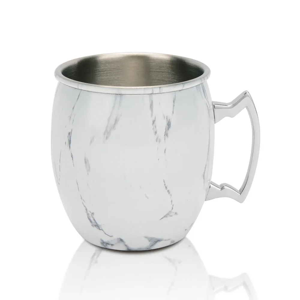 

Color Printing Moscow Mule Mugs Beer Cocktail Cup Taza Mug Copper Plated handle canecas mugs travel mug