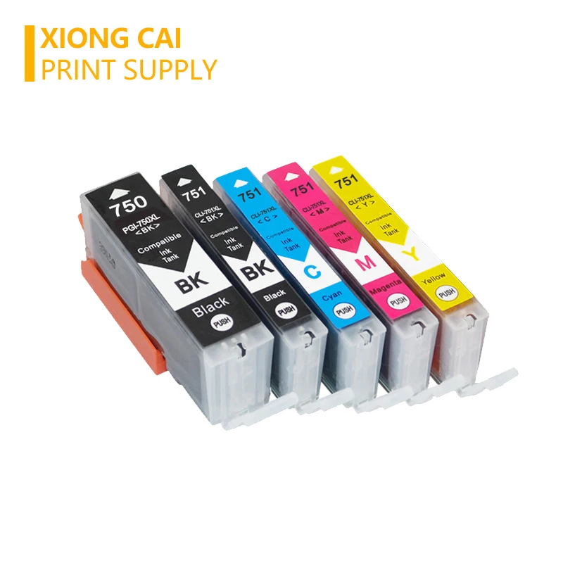 PGI750 CLI751 совместимый чернильный картридж для принтера Canon MG6370 MG7170 MG7570 IP8770 MG6770 MG6670