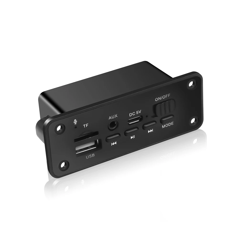 Автомобильный MP3-плеер Bluetooth mp3 модуль MP3 декодер плата громкой связи 2X3 Вт динамик автомобильный модуль fm-радио поддержка TF USB AUX аудио DC 5 В