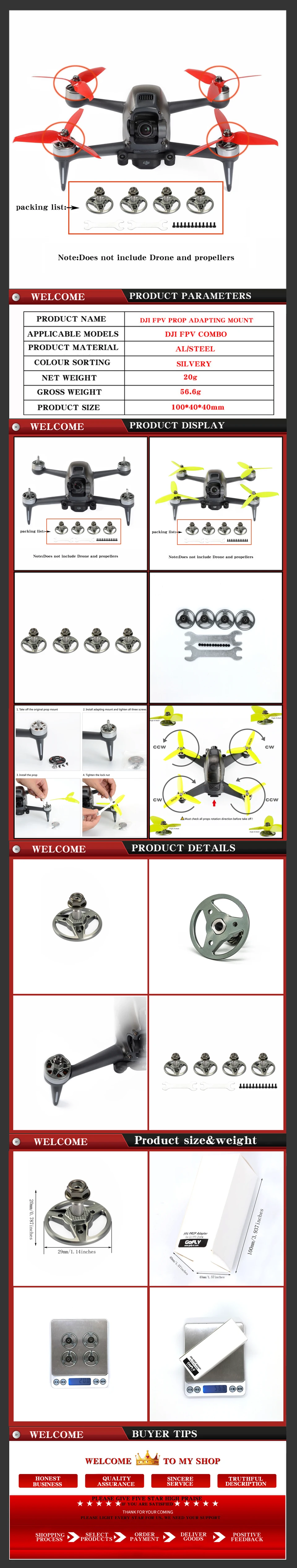 Protections D'Hélice Pour DJI MINI 5 PRO - 2 Pièces - Léger Anti-Rayures - Fixation Sécurisée