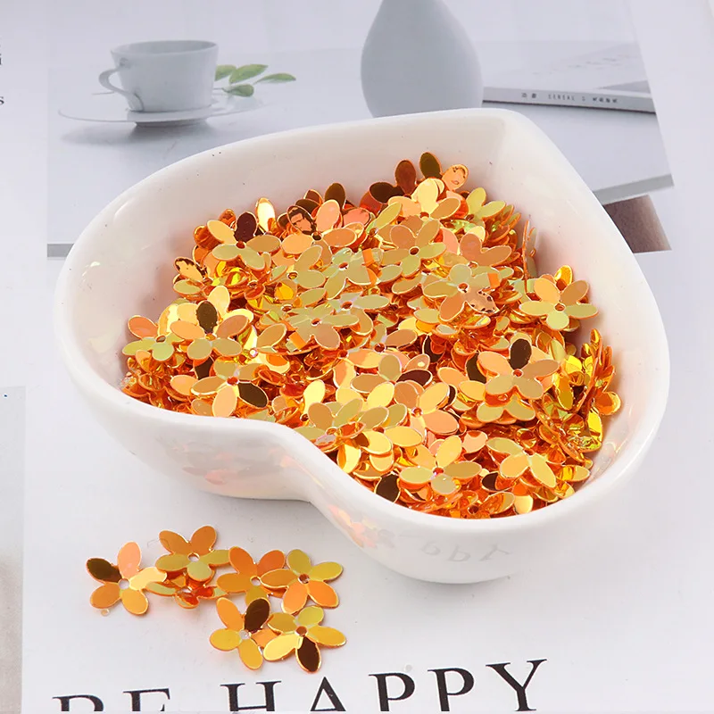 20 LC/5MMFlowerPVC beads/10grams Sequins PVC Flat for DIY Card Making Craft Color Collection - Цвет: 20