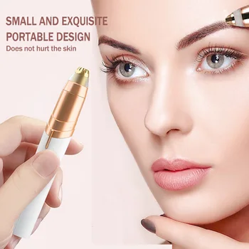 

Mini Facial Hair Remover Lipstick Shape Painless Safety Neck Leg Women Body Epilator Shaving Maschine