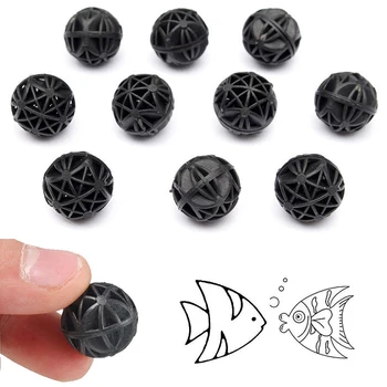 

50 PCS 16mm Biological Sponge Fish Tank Filter Aquarium Bio Balls Media Wet/Dry Fish Tank Pond Reefx