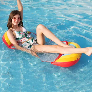 

Inflatable Floating Water Hammock Portable Float Air Mattresses Lightweight Lounger Float Rafts Chair for Swimming Pool Relaxing