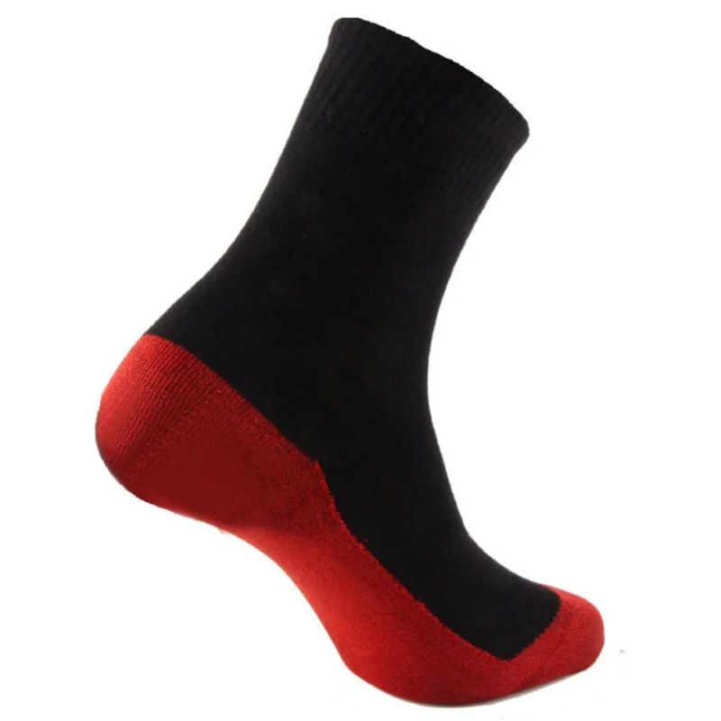 1 пара, мужские и женские уличные Лыжные носки, длинные алюминиевые волокна, теплые зимние лыжные аксессуары, носки с утеплителем на 35 градусов QW - Цвет: Красный