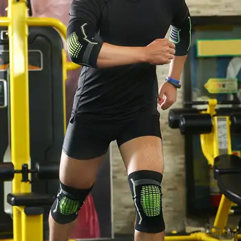 Brace Ondersteuning Compressie Mouwen Set Drie Maten Pijnbestrijding Letsel Herstel Pols Knie Enkel Protector Set Voor Voetbal Speler