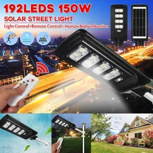 Smuxi 150w 192 светодиодный s солнечный уличный свет IP67 PIR датчик движения 3 режима светодиодный уличный сад с пультом дистанционного управления