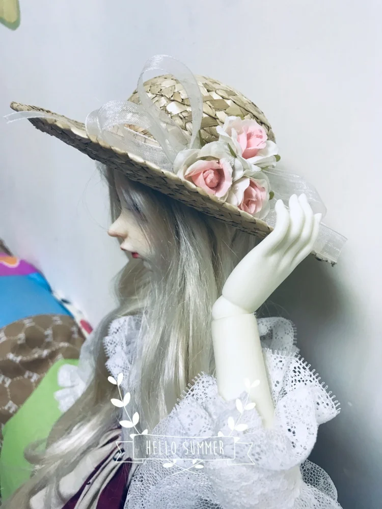 1/4 1/3 BJD аксессуары кукла шляпа от солнца сельская соломенная шляпа для BJD/SD MSD SD13, не включает в себя куклы, обувь, парик. Одежда и другие E2513
