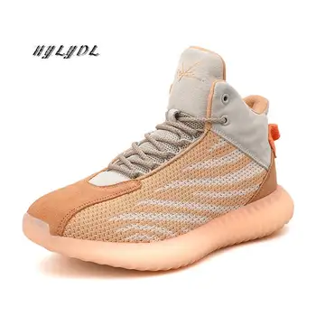 

Shoes Men Casual Sports Shoes Autumn Breathable Elastic Mesh Vamp Sneakers Outdoor Running Boots Men Air Sole Zapatillas Hombre