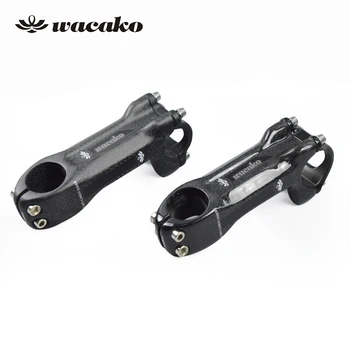 

wacako fork 31.8/25.4mm handlebar 3K Full Carbon Fiber Bicycle Stem Mountain Bike Road Bike 6 Degree Stem Parts