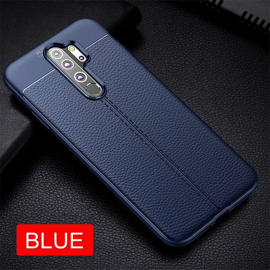 Мягкий матовый кожаный чехол для телефона чехол-накладка для Redmi Note 8 7 6 5 4 4X pro противоударный чехол для Redmi 6 7 7A 6A 5 Plus K20 pro силиконовый чехол - Цвет: Blue