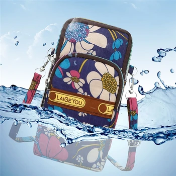 

Waterproof Neutral Nylon Shoulder Bag Fashion Print Students Outdoor Sports Arm Bag for Men Women Phone Pouch sac main Purse A40