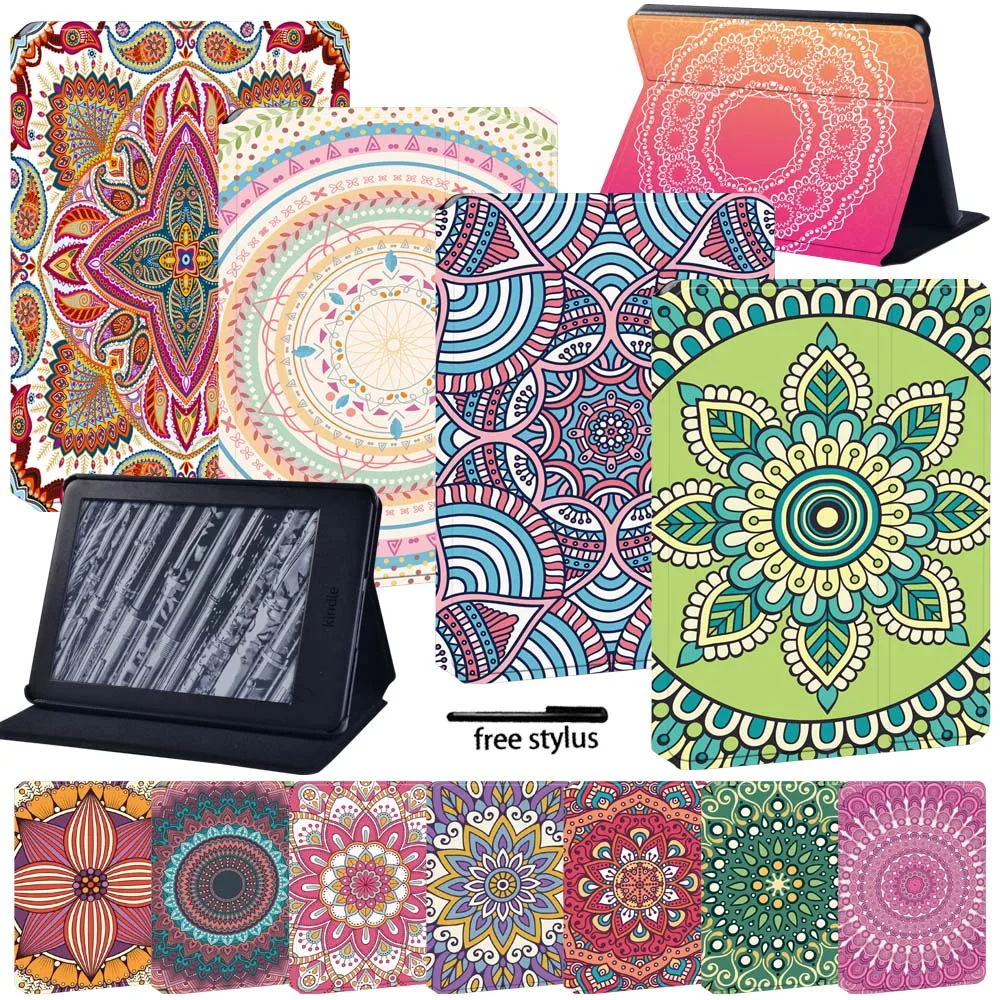 

Leather Tablet Stand Folio Cover Case for Amazon Kindle Paperwhite 1 5th/2 6th/4 10th/Kindle 8th/10th Protective Case