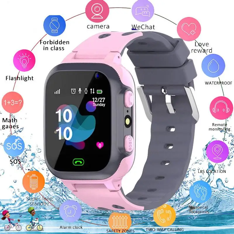 

TWISTER.CK Q15 Children Smart Watch SOS Antil-lost Waterproof Smartwatch 2G SIM Clock Location Smart Bracelet Fitness Tracker
