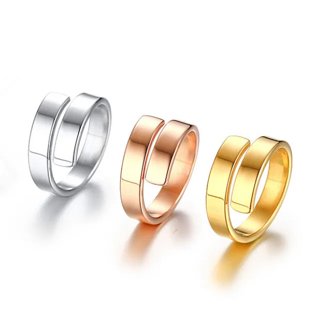 

Silver Smooth Design Men or Women Ring Fashion Finger Ring Jewelry Gift Nice