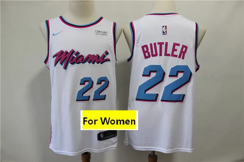Женский Молодежный детский бейсбольный мяч Майями Dwyane Wade Jimmy Butler трикотажные изделия - Цвет: As photo