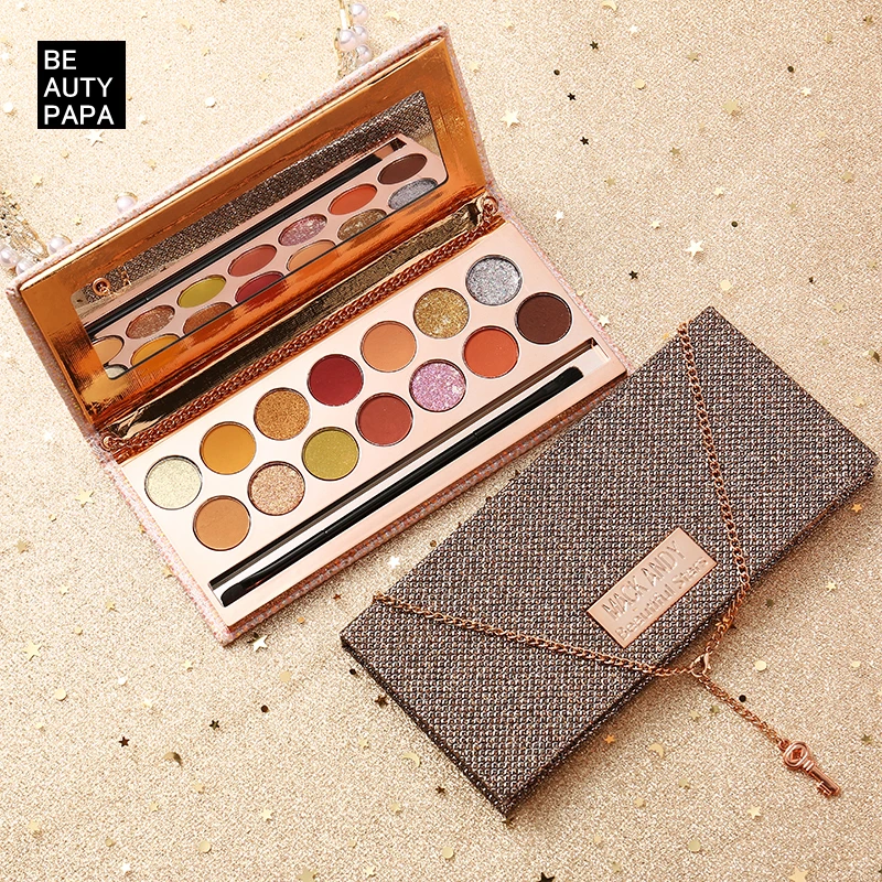 Kopen Beautypapa 14 Kleur Handtas Oogschaduw Palet Make Up Palet Matte Shimmer Gepigmenteerde Oogschaduw Glitter Poeder Make Up Set Box