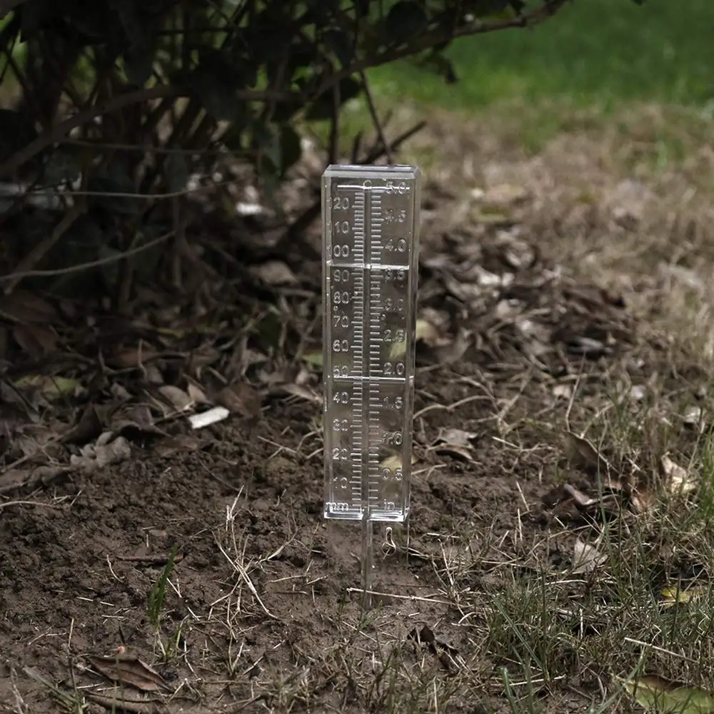 Горячий пластиковый дождевик прозрачный измеритель дождевой воды измерительное