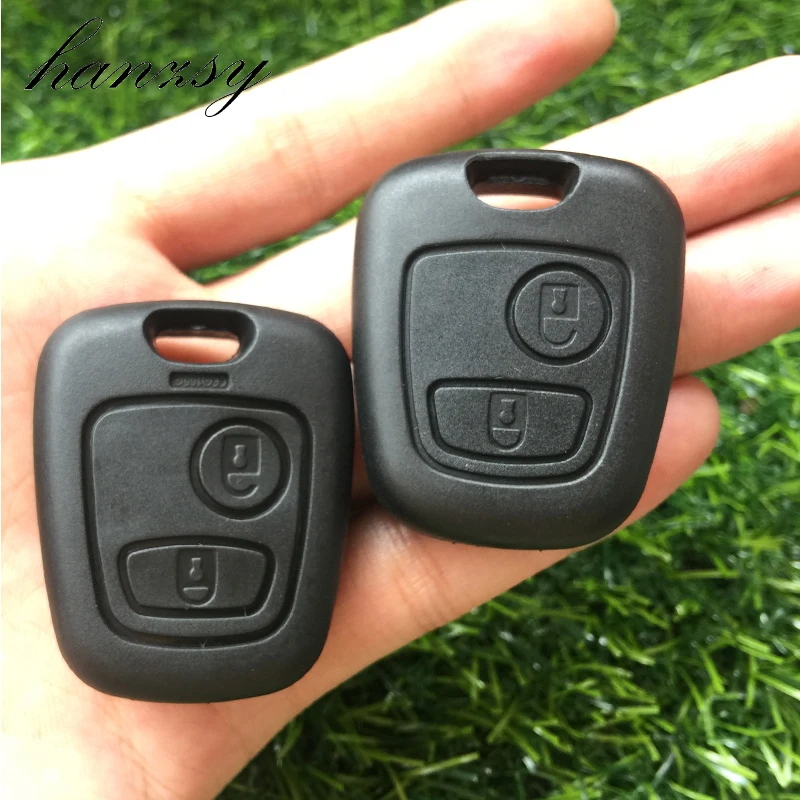 

2 buttons Car key shell For Peugeot 307 107 407 207 Replacement Remote Key Case housing Blank Fob Cover Without Blade