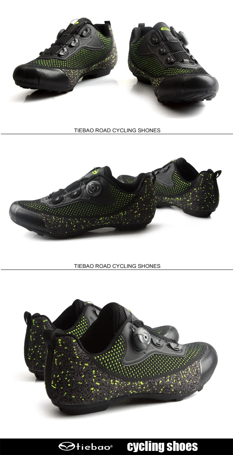 Tiebao Cycling Shoes New Non-lock MTB Road Bicycle Shoes Men Women Ventilation Suitable For Cycling Walking Rubber Outsole Shoes