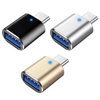 

2Pcs USB 3.1 Female to Type-C Male Converter OTG Data Sync Adapter for Phone