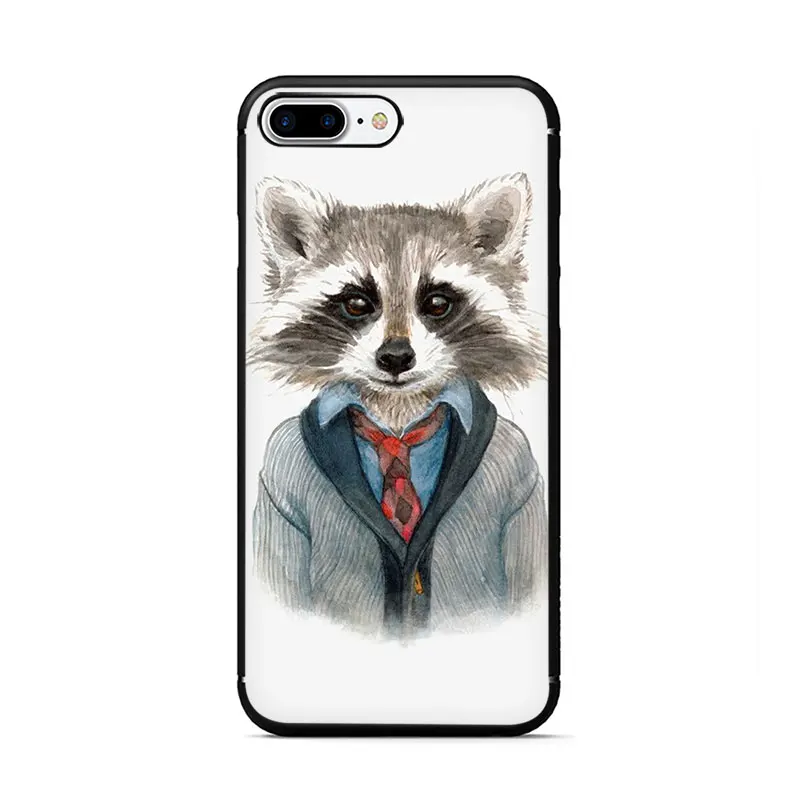 B2 Уникальный мягкий ТПУ чехол для телефона с енотом для iPhone 11 Pro 5 5S 6 6s 7 8 Plus X XR XS MAX - Цвет: B2