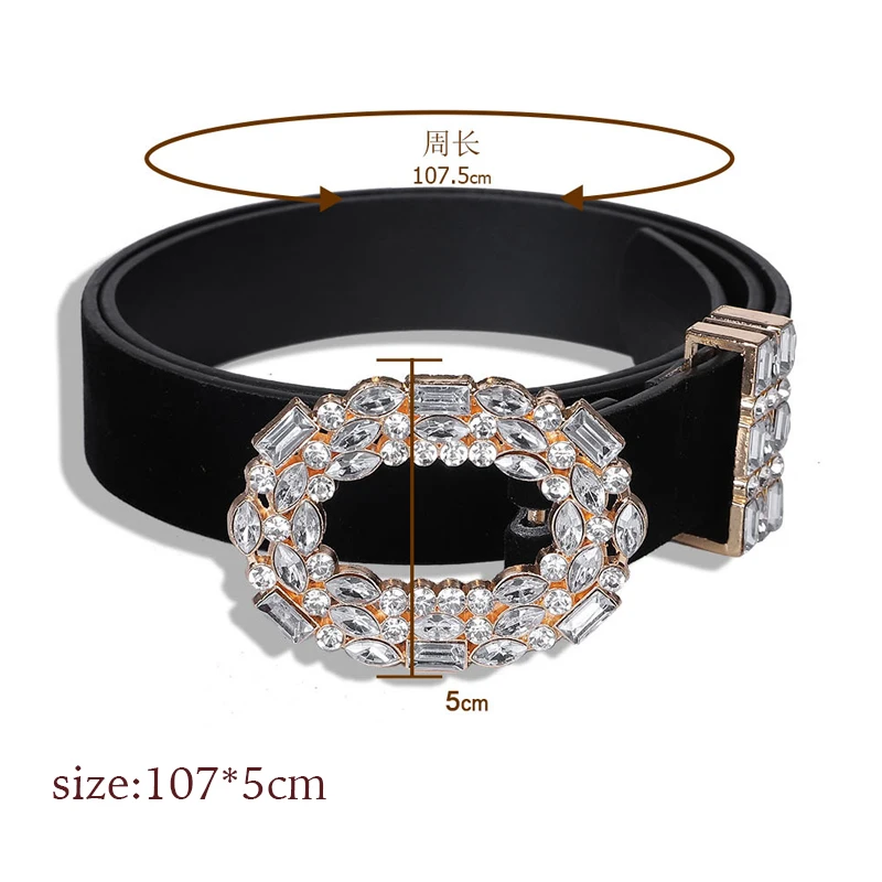rhinestone belt 2 Cinturon mujer, роскошные дизайнерские ремни с большими стразами для женщин, черные кожаные поясные украшения, Золотая цепочка, пояс, стразы, алмаз, мода - Цвет: rhinestone belt 2