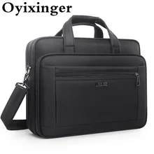 

OYIXINGER Super Large Capacity Men Briefcase Waterproof Oxford Shoulder Bag For 15 17 19 inch Macbook Air Pro Business Briefcase