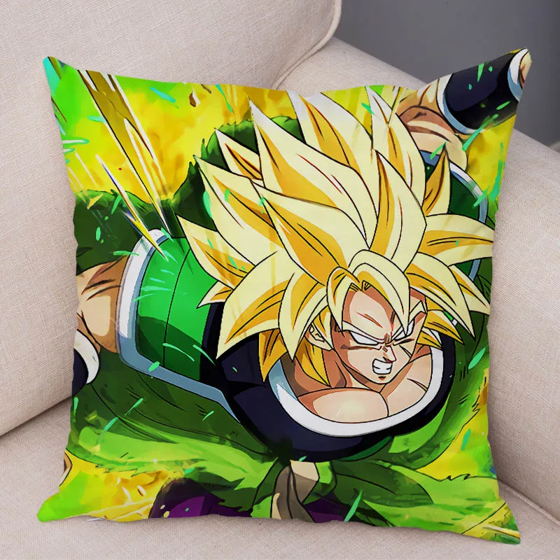 10 Наволочка Dragon Ball для дивана домашняя короткая плюшевая 45x45 см Декор Япония Аниме Сон Гоку мультфильм Вегета Наволочка Чехол для подушки - Цвет: 10