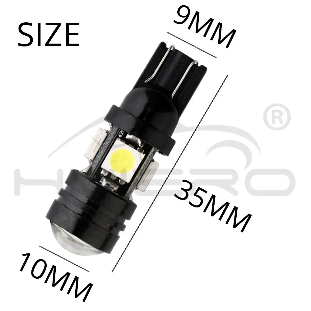 2X 168 192 T10 W5W 4SMD 5050 3 Вт Сигнал поворота Стоп светильник Автомобильная дневная лампа