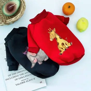 

Warm Pet Clothes for Dog Hoodie Flamingo Pattern Sweater for Cat Fashion Puppy Clothes Dog Jacket Winter Clothes for Dog Sweater