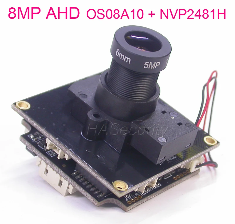 AHD 8.0MP@ 15FPS 3840x2160 1/1. " OmniVision OS08A10 CMOS+ NVP2481 камера с модулем печатной платы+ OSD кабель+ IRC+ M12 5MP объектив