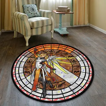 

Over Game goddess Plush Floor Rug Carpet Room Doormat Non-slip Mat